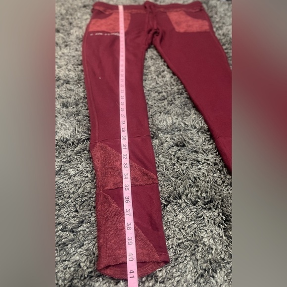 Yoga pants with pockets / maroon / size XL New With Tags - Picture 9 of 10